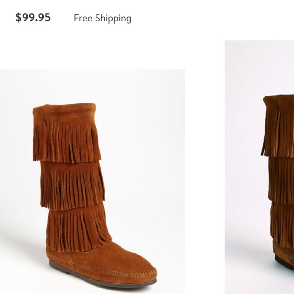 3 Layer Fringe Minnetonka Moccasin Boots - image 1